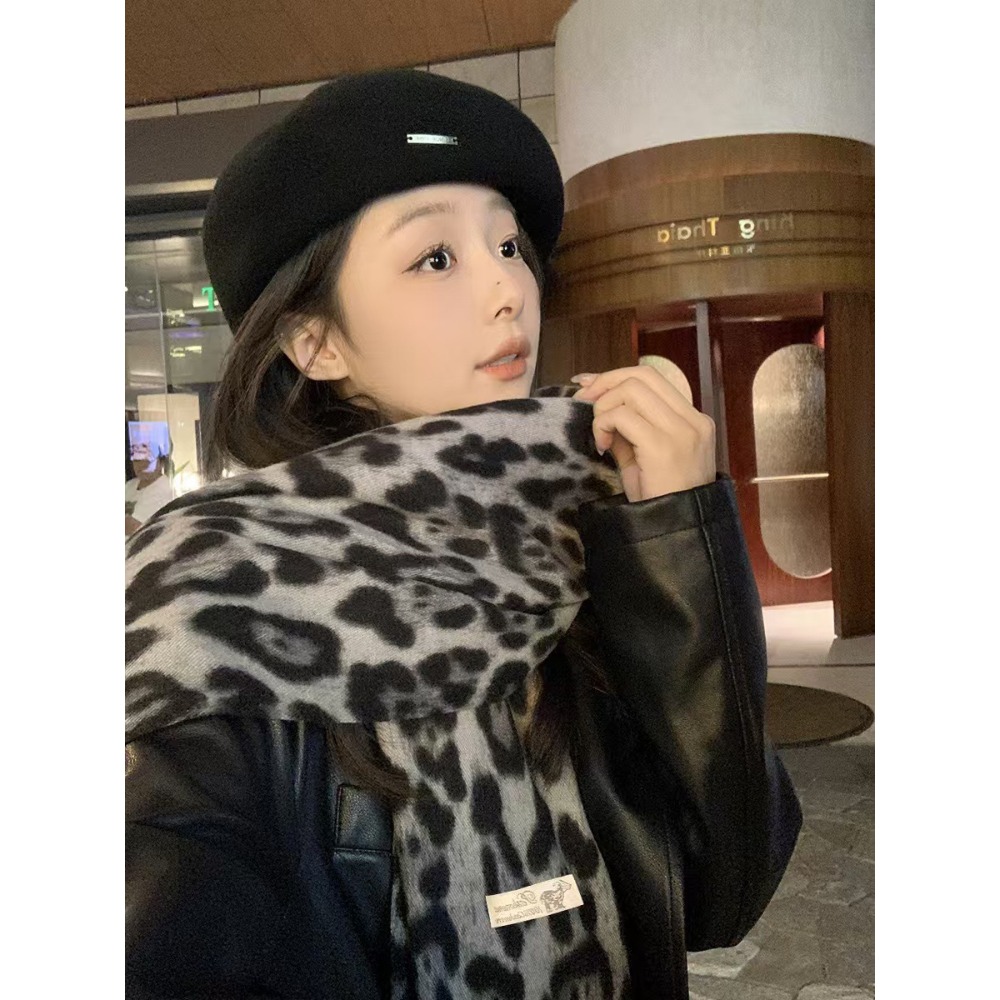190*70CM Design Leopard Scarf  - Cashmere Throw Blanket ulasan dan harga