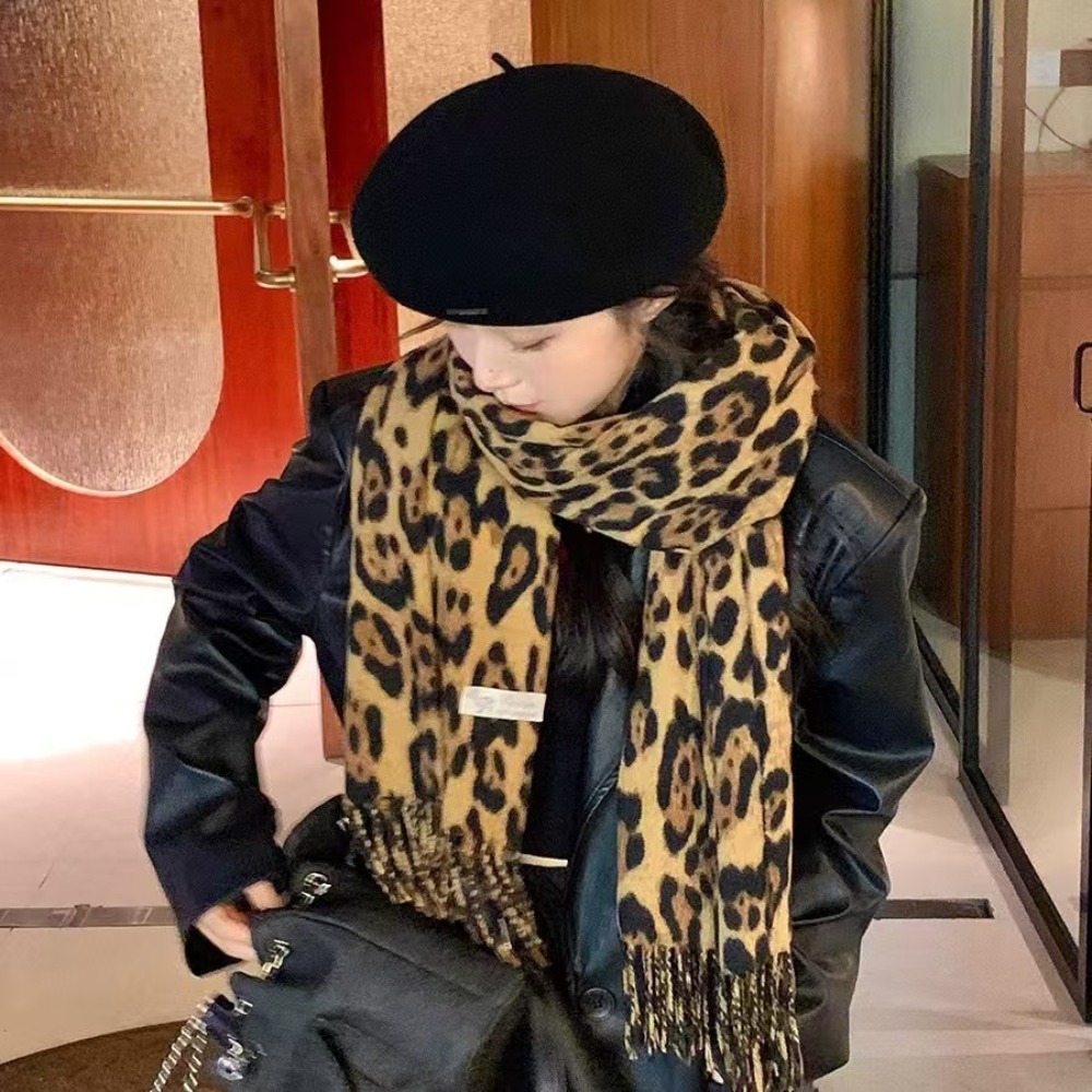 190*70CM Design Leopard Scarf  - Cashmere Throw Blanket ulasan dan harga