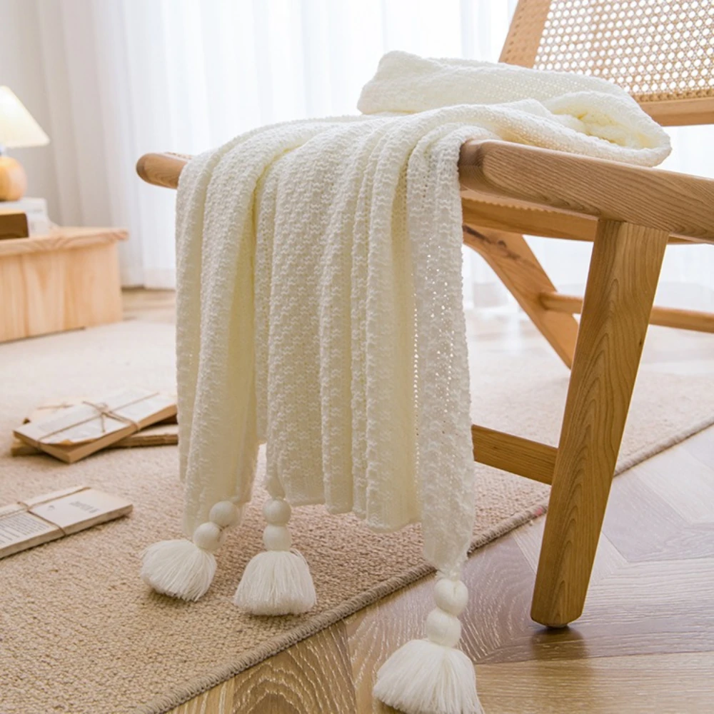 Nap Blanket Warm Knitted Blank - Cashmere Throw Blanket ulasan dan harga