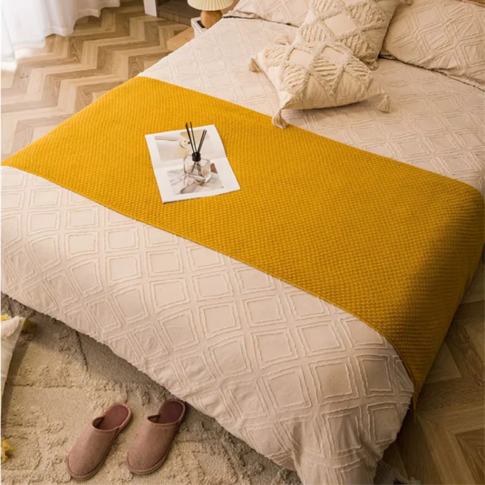 Nap Blanket Warm Knitted Blank - Cashmere Throw Blanket ulasan dan harga