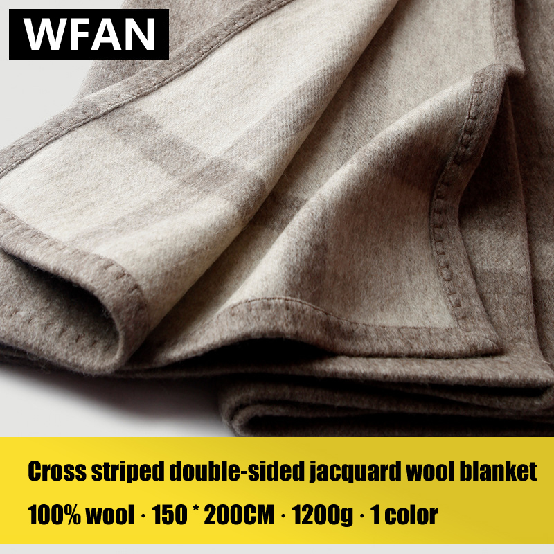 Cross Striped Double sided Jac - Cashmere Throw Blanket ulasan dan harga