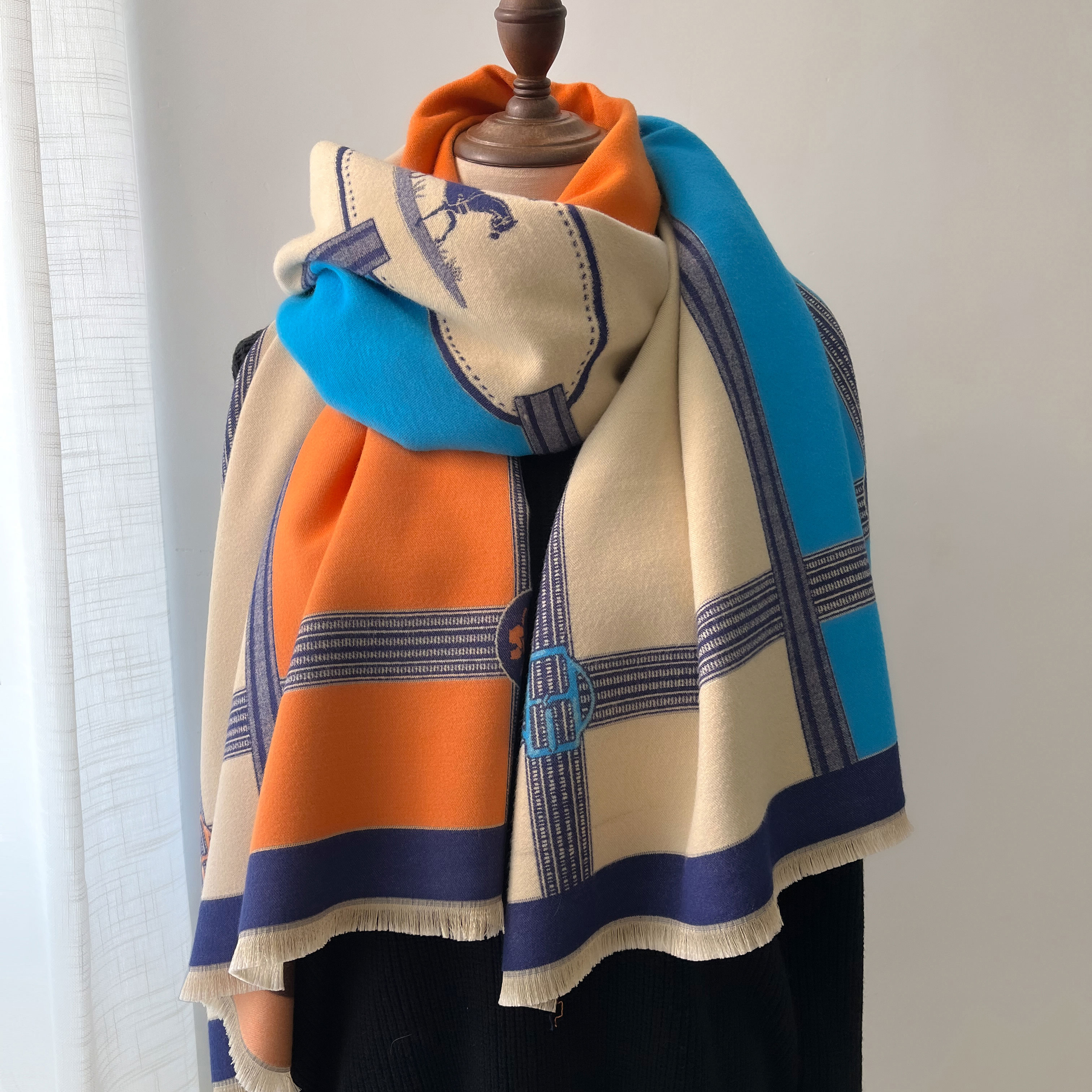 Winter Cashmere Scarf Women Lu - Cashmere Throw Blanket ulasan dan harga