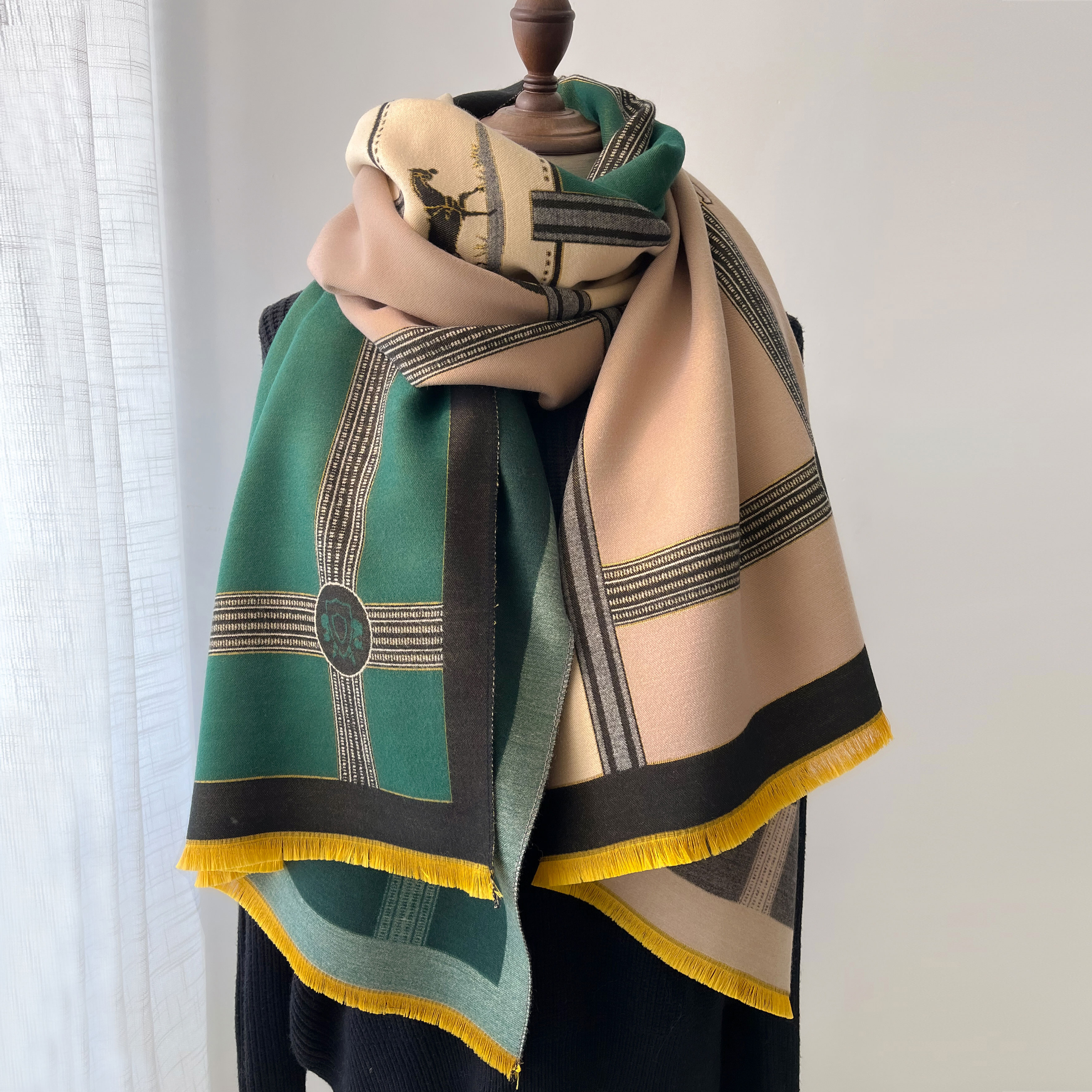 Winter Cashmere Scarf Women Lu - Cashmere Throw Blanket ulasan dan harga