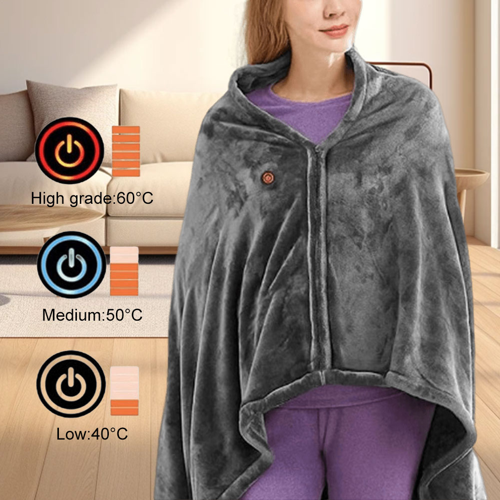 Wearable Heating Electric Blan - Cashmere Throw Blanket ulasan dan harga