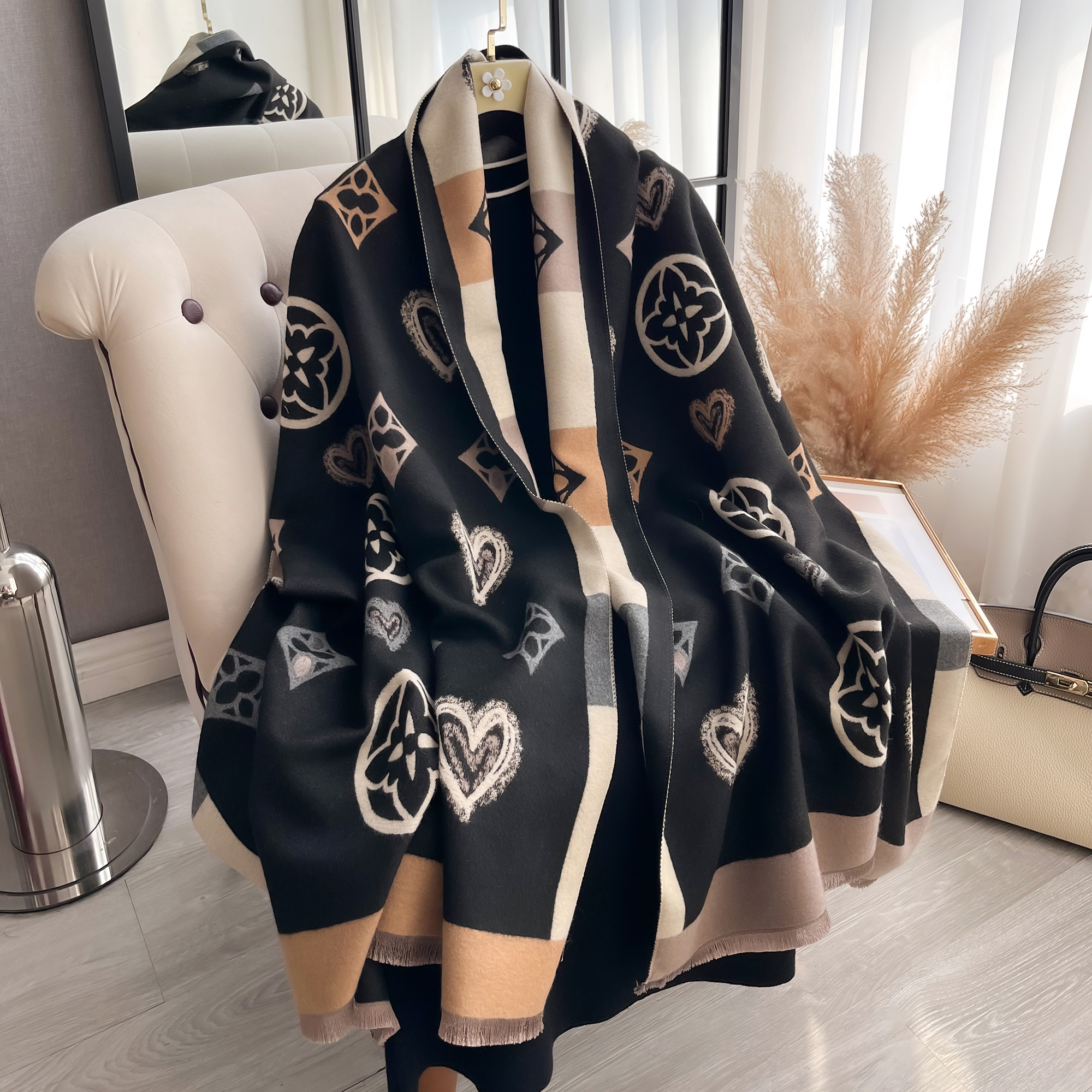 Luxury Cashmere Love Scarf Win - Cashmere Throw Blanket ulasan dan harga