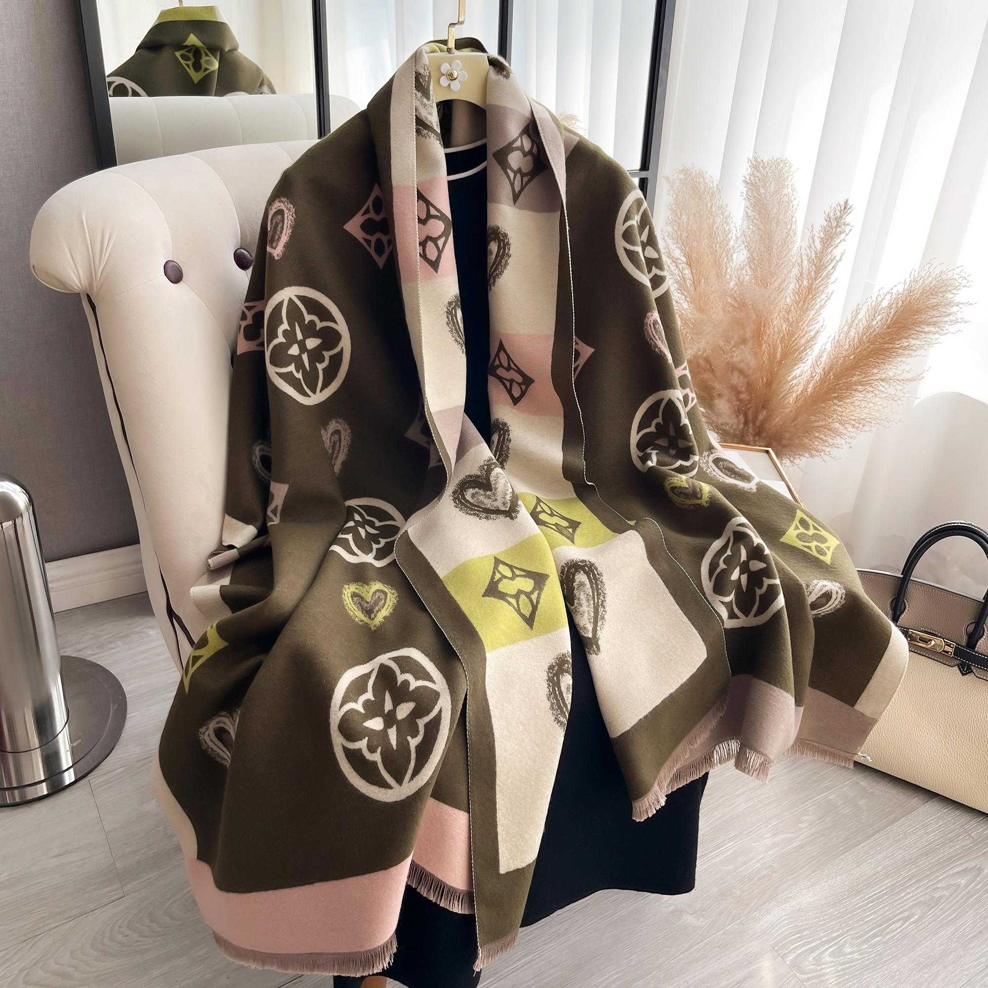 Luxury Cashmere Love Scarf Win - Cashmere Throw Blanket ulasan dan harga