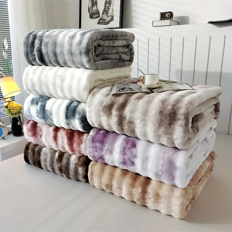 Luxurious Faux Rabbit Fur Bed  - Cashmere Throw Blanket ulasan dan harga