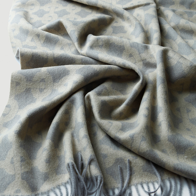 Chain Pattern Jacquard Wool Bl - Cashmere Throw Blanket ulasan dan harga