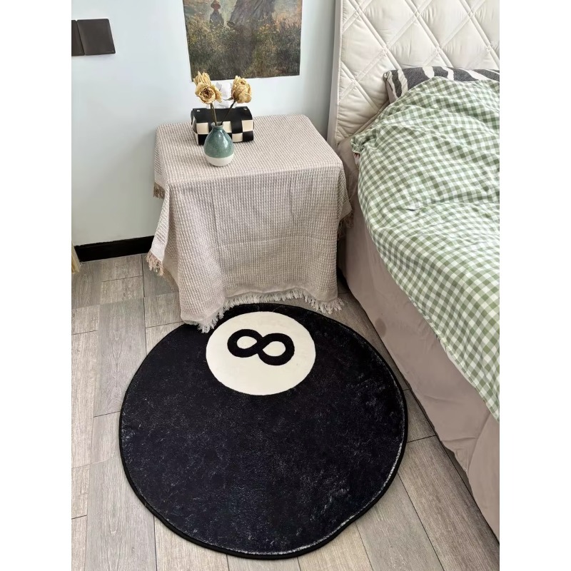 1PC Simple Black No. 8 Imitati - Cashmere Throw Blanket ulasan dan harga