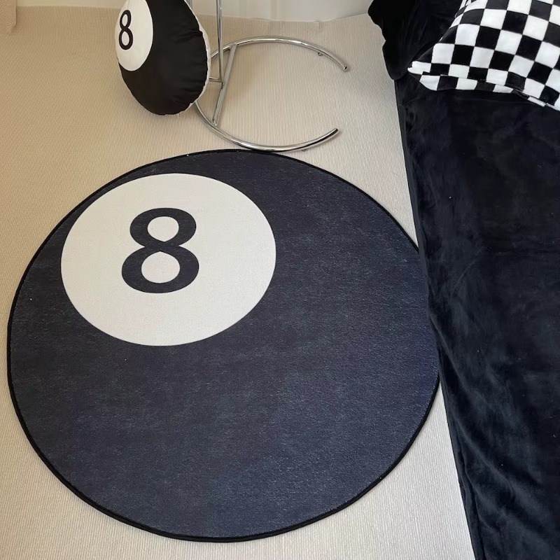 1PC Simple Black No. 8 Imitati - Cashmere Throw Blanket ulasan dan harga