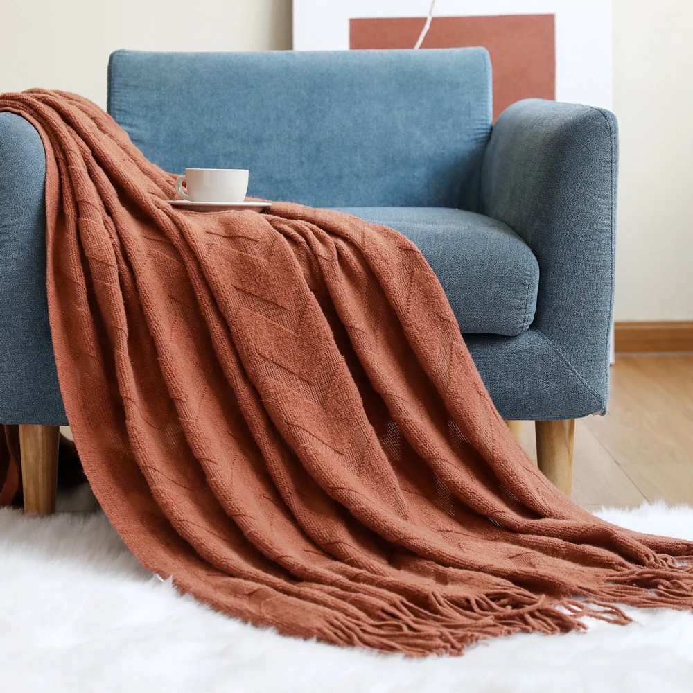 Elegant Nordic Blankets Tassel - Cashmere Throw Blanket ulasan dan harga