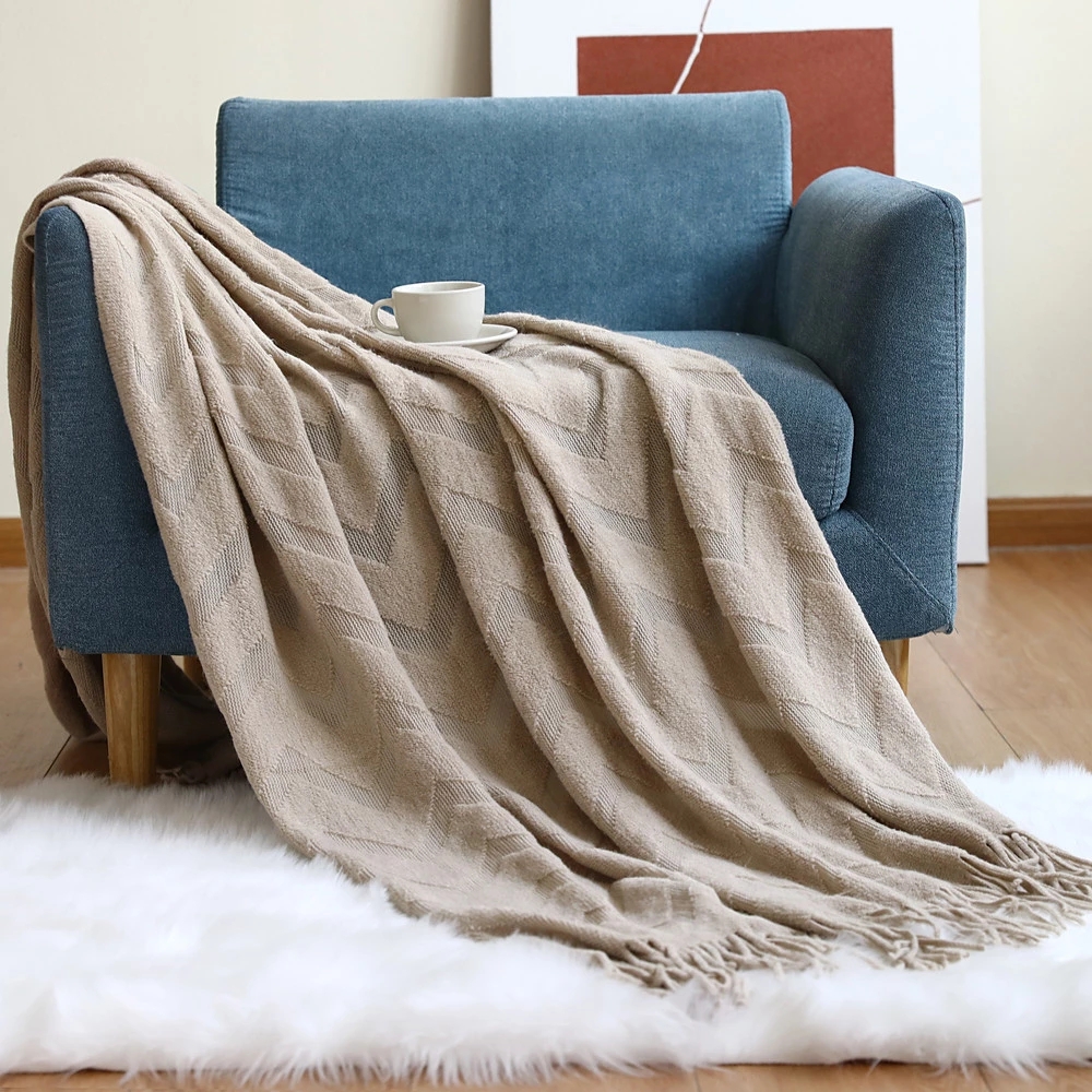 Elegant Nordic Blankets Tassel - Cashmere Throw Blanket ulasan dan harga