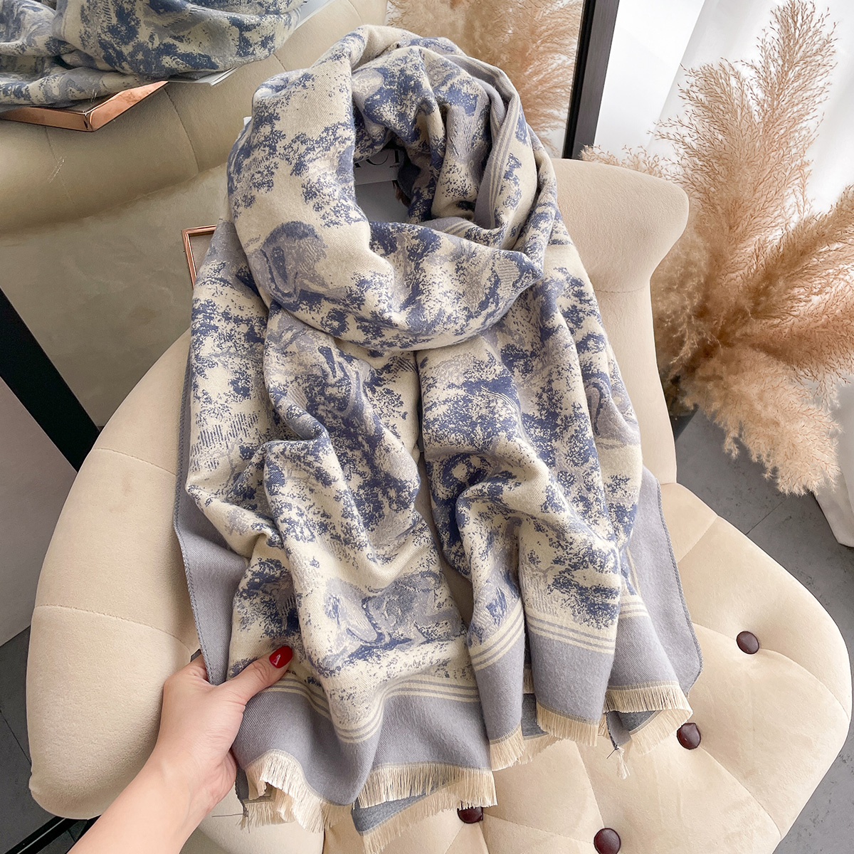 Luxury Winter Cashmere Scarf W - Cashmere Throw Blanket ulasan dan harga