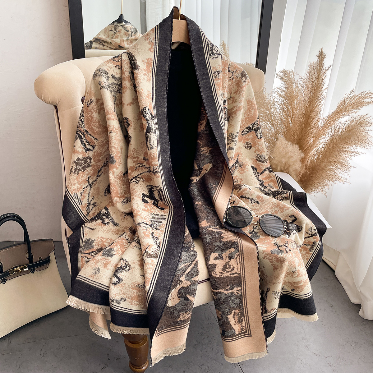 Luxury Winter Cashmere Scarf W - Cashmere Throw Blanket ulasan dan harga