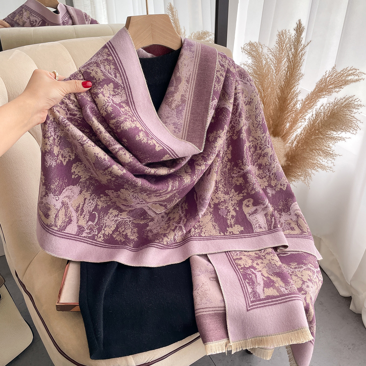 Luxury Winter Cashmere Scarf W - Cashmere Throw Blanket ulasan dan harga