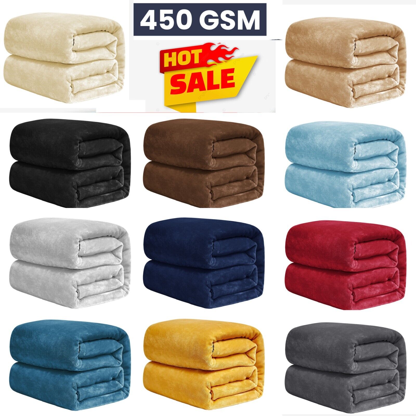 Extra Large Solid Color Fleece - Cashmere Throw Blanket ulasan dan harga